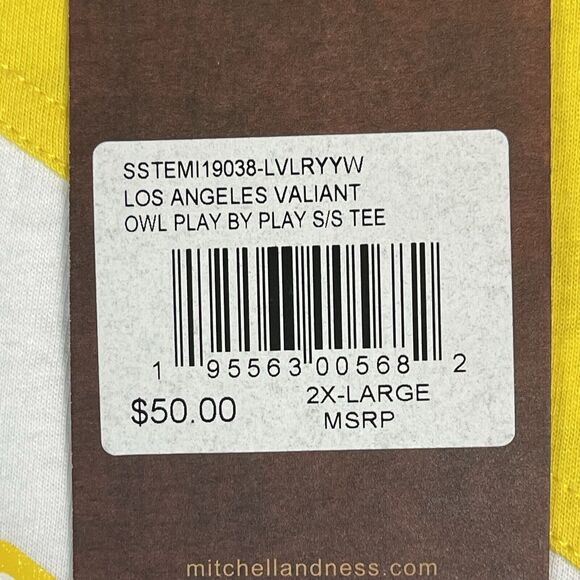 Mitchell & Ness Shirt Mens 2XL Multicolor Los Angeles Valiant OWL Play by Play‎ - Picture 9 of 12